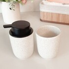 Kit Conjunto Banheiro Lavabo 3 Peças Com Bandeja Oval Dispens