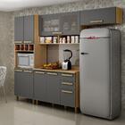 Kit Conjunto Cozinha Completa Modulada Balcão Paneleiro Armár