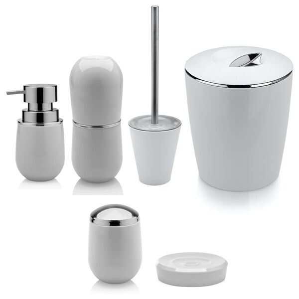 Kit Conjunto De Banheiro Toalete Completo 6 Peças - Branco