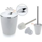 Kit Conjunto De Banheiro Toalete Completo 6 Peças - Branco