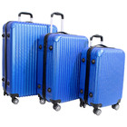 KIT Conjunto De Malas de Viagem P/M/G em Abs - Azul