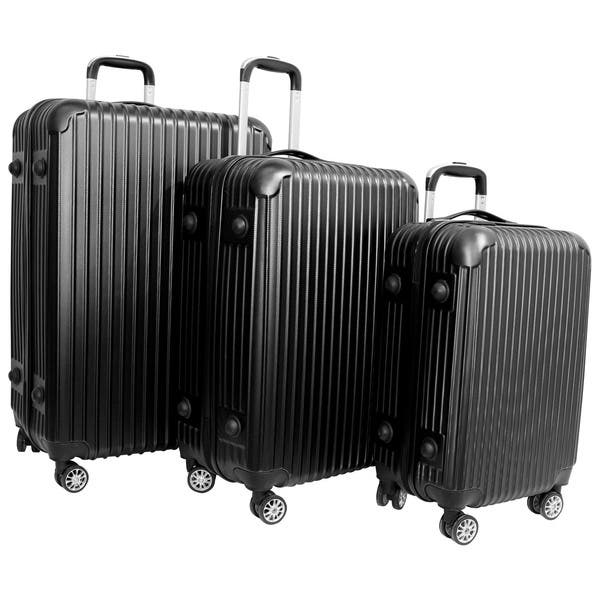 KIT Conjunto De Malas de Viagem P/M/G em Abs - Preto | Leroy Merlin
