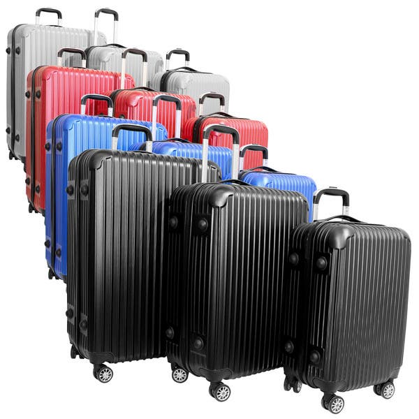 KIT Conjunto De Malas de Viagem P/M/G em Abs - Vermelho | Leroy Merlin