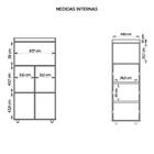 Kit Conjunto Escritório 3 Peças Studio Marrom Caemmun