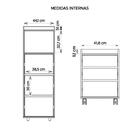 Kit Conjunto Escritório 4 Peças Studio Marrom Caemmun