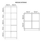 Kit Conjunto Escritório 5 Peças Cubic Branco Caemmun