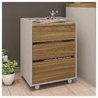 Kit Conjunto Escritório 5 Peças Studio Marrom Caemmun