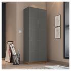 Kit Conjunto Escritório Completo 9 Peças Cubic Cinza Caemmun