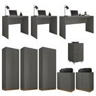 Kit Conjunto Escritório Completo 9 Peças Cubic Cinza Caemmun