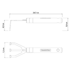 Kit Conjunto Jardinagem 3 Peças Cabo Madeira + Luva Pigmentad