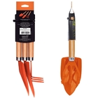 Kit Conjunto Jardinagem 3 Peças Cabo Madeira + Luva Pigmentad