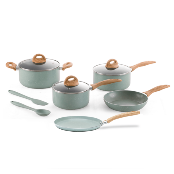 Kit Conjunto Jogo De Panelas Frigideira Tapioqueira Fogão De