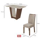 Kit Conjunto Mesa 120 Cm 4 Cadeiras Sala De Jantar Cozinha Lo
