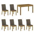 Kit Conjunto Mesa Chan 140 Cm 6 Cadeiras Sala De Jantar Cozin