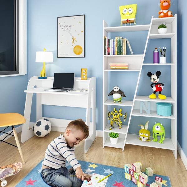 Kit Conjunto Mesa Escrivaninha Estante Quarto Home Office Pra