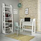 Kit Conjunto Mesa Escrivaninha Estante Quarto Home Office Pra