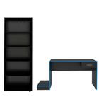 Kit Conjunto Mesa Escrivaninha Gamer Suporte Para Cpu Estante