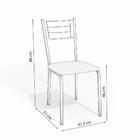 Kit Conjunto Mesa Quadrada 4 Cadeiras 90 X 90 Cm Sala De Jant