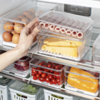 Kit Conjunto Organizador Geladeira Clear Fresh Transparente N