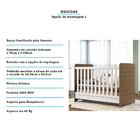 Kit Conjunto Quarto Infantil Bebê Berço 3 Em 1 Cômoda 3 Gavet