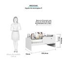 Kit Conjunto Quarto Infantil Bebê Berço 3 Em 1 Cômoda 3 Gavet