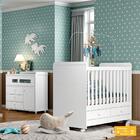 Kit Conjunto Quarto Infantil Cama Berço Cômoda Multiuso Gavet