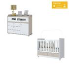 Kit Conjunto Quarto Infantil Cama Berço Cômoda Multiuso Organ