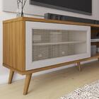 Kit Conjunto Rack E Painel Para Tv Até 60" 1 Porta 2 Pratelei