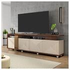 Kit Conjunto Sala De Estar Bancada E Mesa Columbus Caemmun