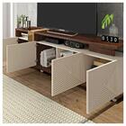 Kit Conjunto Sala De Estar Bancada E Mesa Columbus Caemmun