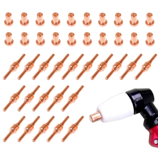 Kit Consumíveis Tocha Corte Plasma Pt31: 20 Un. Bico Longo. -