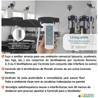 Kit Controle Remoto Para Ventilador Parede - 2 Ventiladores -