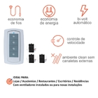Kit Controle Remoto Para Ventilador Parede - 3 Ventiladores -