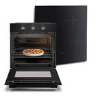 Kit Cooktop 4 Bocas Elétrico Vitrocerâmico + Forno Elétrico D