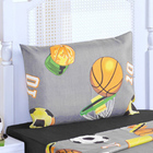 Kit Coordenado Cobre Leito Com Lençol Solteiro Alegria Cáqui