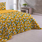 Kit Coordenado Edredom Basic Girassol Amarelo C/ Lençol Solte