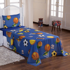 Kit Coordenado Edredom Com Lençol Solteiro Alegria - Azul - 1