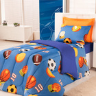 Kit Coordenado Edredom Com Lençol Solteiro Alegria - Azul - 1