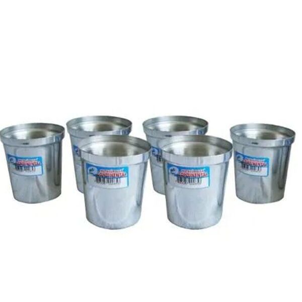 Kit Copo Americano De Alumínio Reforçado Continental 06 Unid