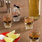 Kit Copo Shot Caveira Pintada - 6pçs.