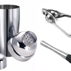 Kit Coqueteleira Com 3 Peças Em Aço Inox 750 Ml. Unyhome