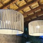 Kit Corda Náutica 3 Luminárias Redonda Composição Lustre