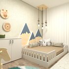 Kit Cori Com Cama Casal E Armário Baixo Montessoriano  Branco
