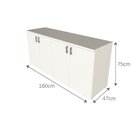 Kit Cori Com Cama Casal E Armário Baixo Montessoriano  Branco