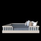 Kit Cori Com Cama Casal E Armário Baixo Montessoriano Branco/