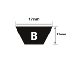 Kit Correia Em V Lisa B-94 Elite (3und)