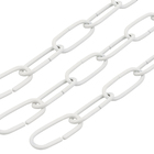 Kit Correntes de Aço Branca 100x2cm M.A Luz