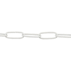 Kit Correntes de Aço Branca 100x2cm M.A Luz