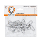 Kit Correntes de Aço Branca 100x2cm M.A Luz