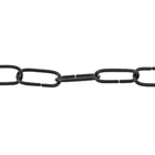 Kit Correntes de Aço Preta 100x2cm M.A Luz